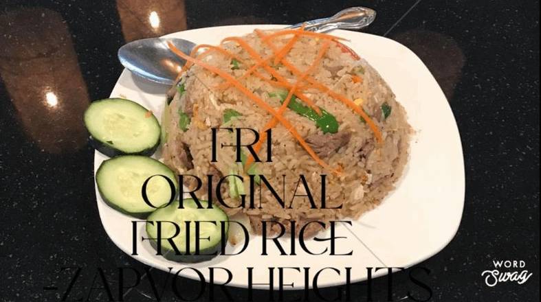Order FR1 Original Fried Rice food online from Thai Spice store, Houston on bringmethat.com