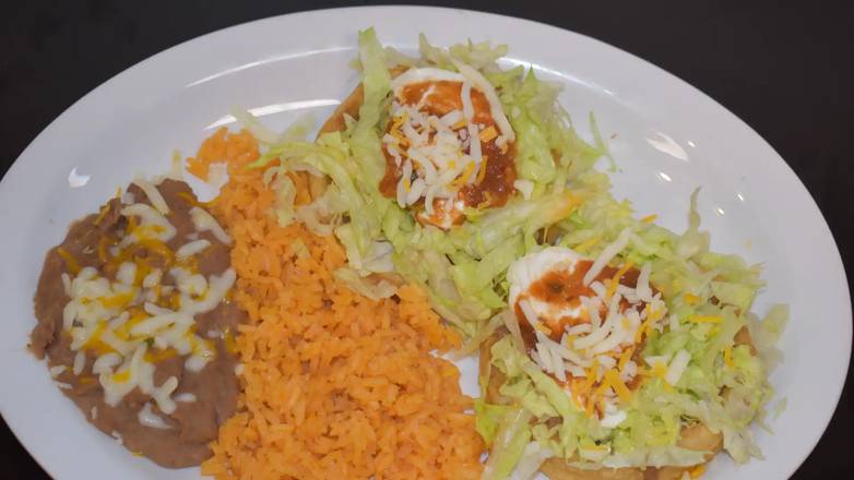 Order Two Sopes Plate food online from Taqueria California store, Windsor on bringmethat.com