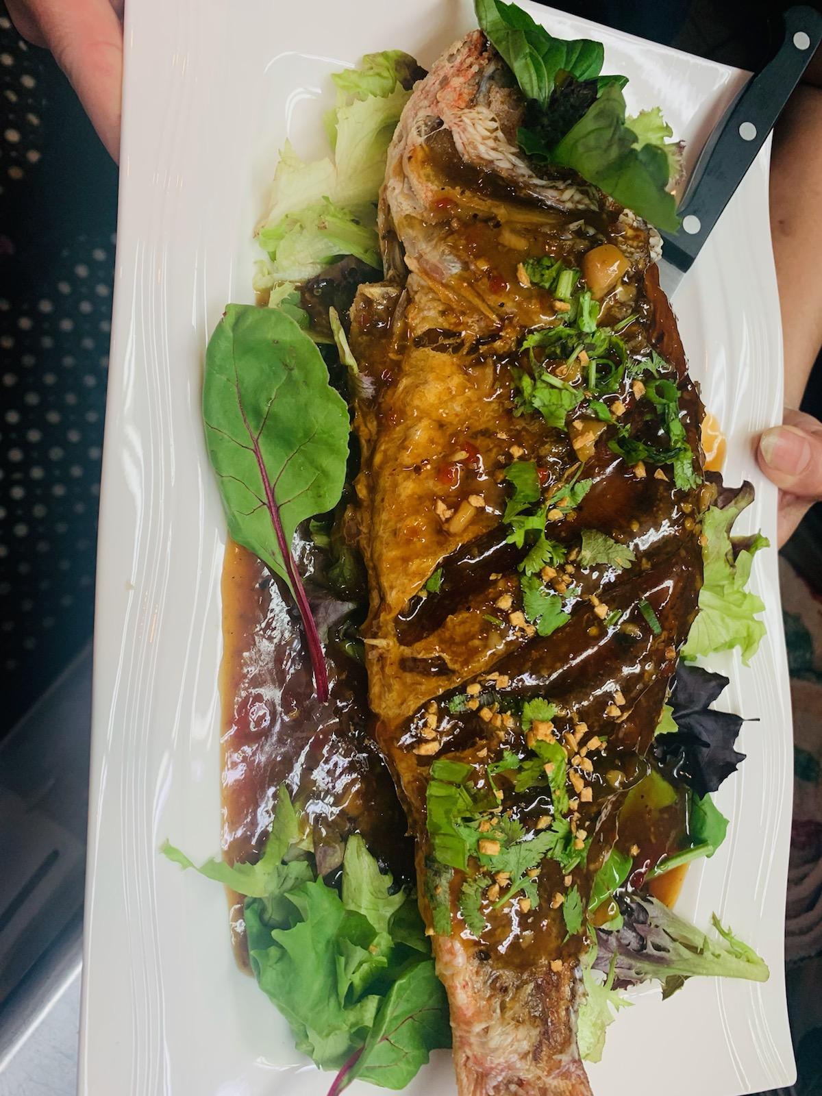 Order Whole Red Snapper food online from Zabb Thai Kitchen store, West Nyack on bringmethat.com
