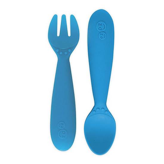 Order ezpz™ Mini Utensils in Blue (Set of 2) food online from Bed Bath & Beyond store, Albuquerque on bringmethat.com