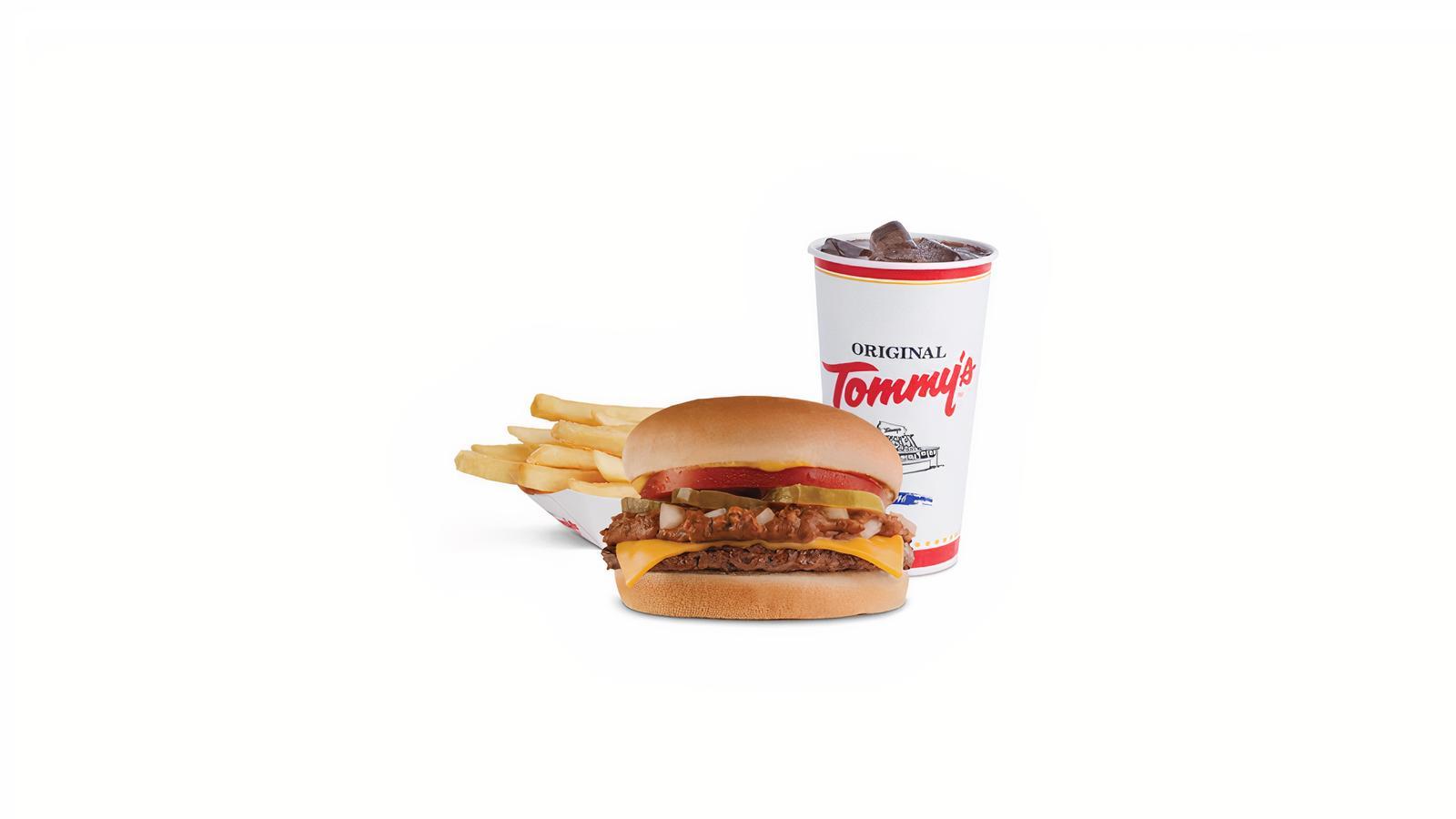 Order Combo #2 (Chili Cheeseburger) food online from Original Tommy's Hamburgers store, Henderson on bringmethat.com