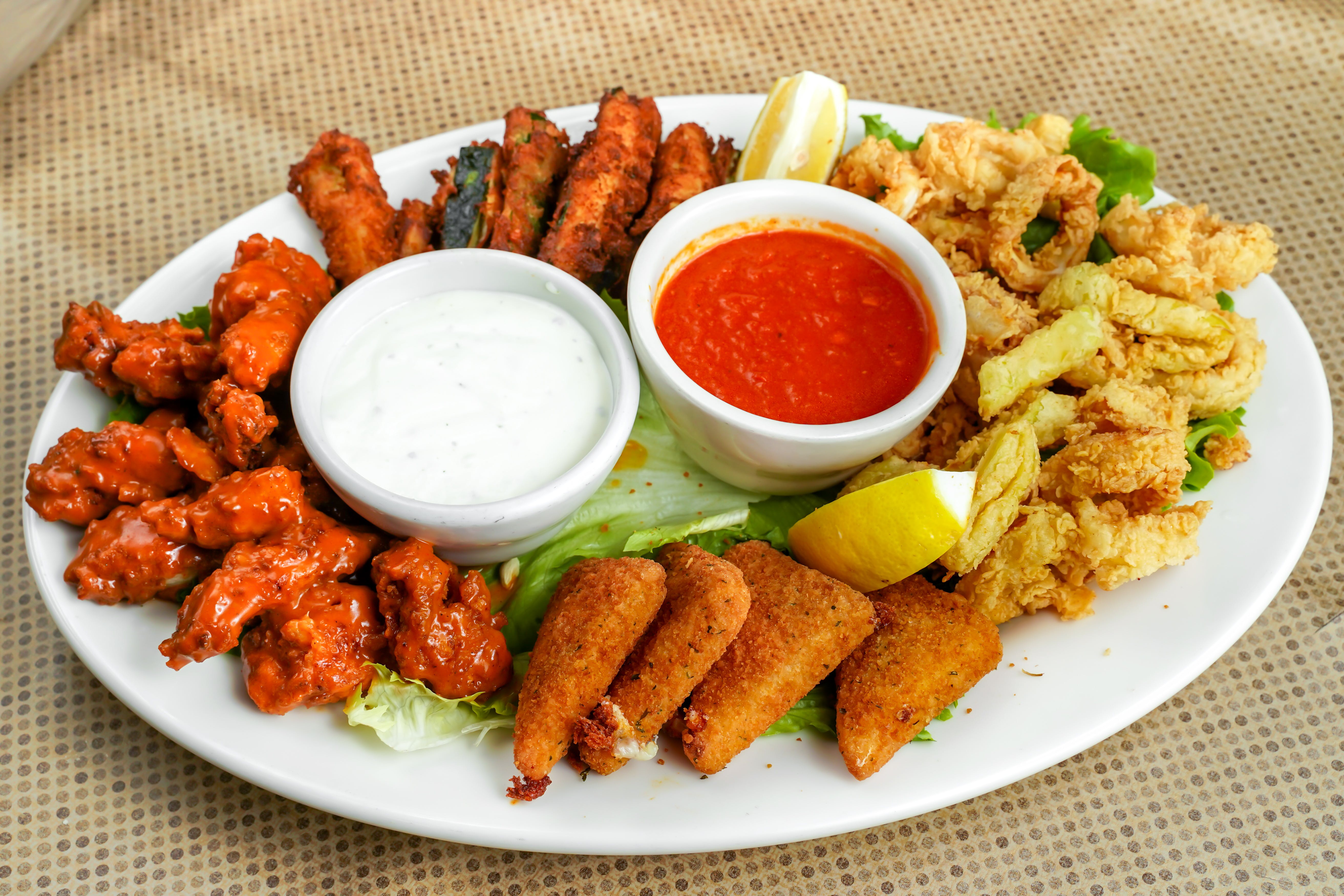 Order Sampler Platter - Appetizer food online from Connies Pizza By The Pier store, Chicago on bringmethat.com