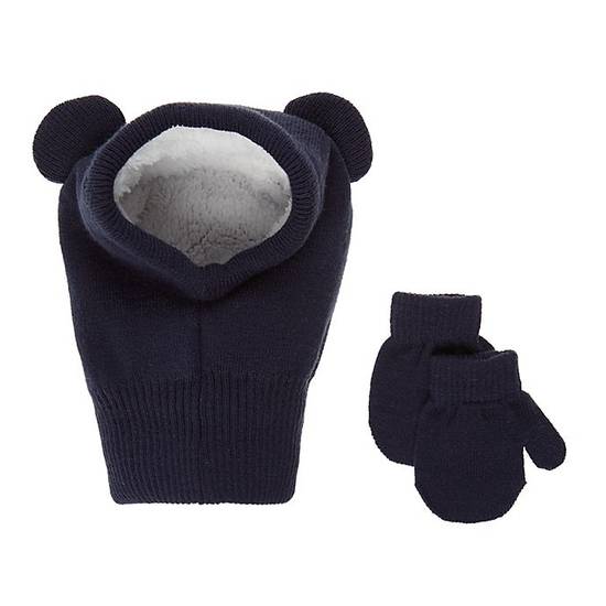 Order Koala Baby 2-Piece Balaclava Hat and Mittens Set in Navy food online from Bed Bath &Amp; Beyond store, Rego Park on bringmethat.com