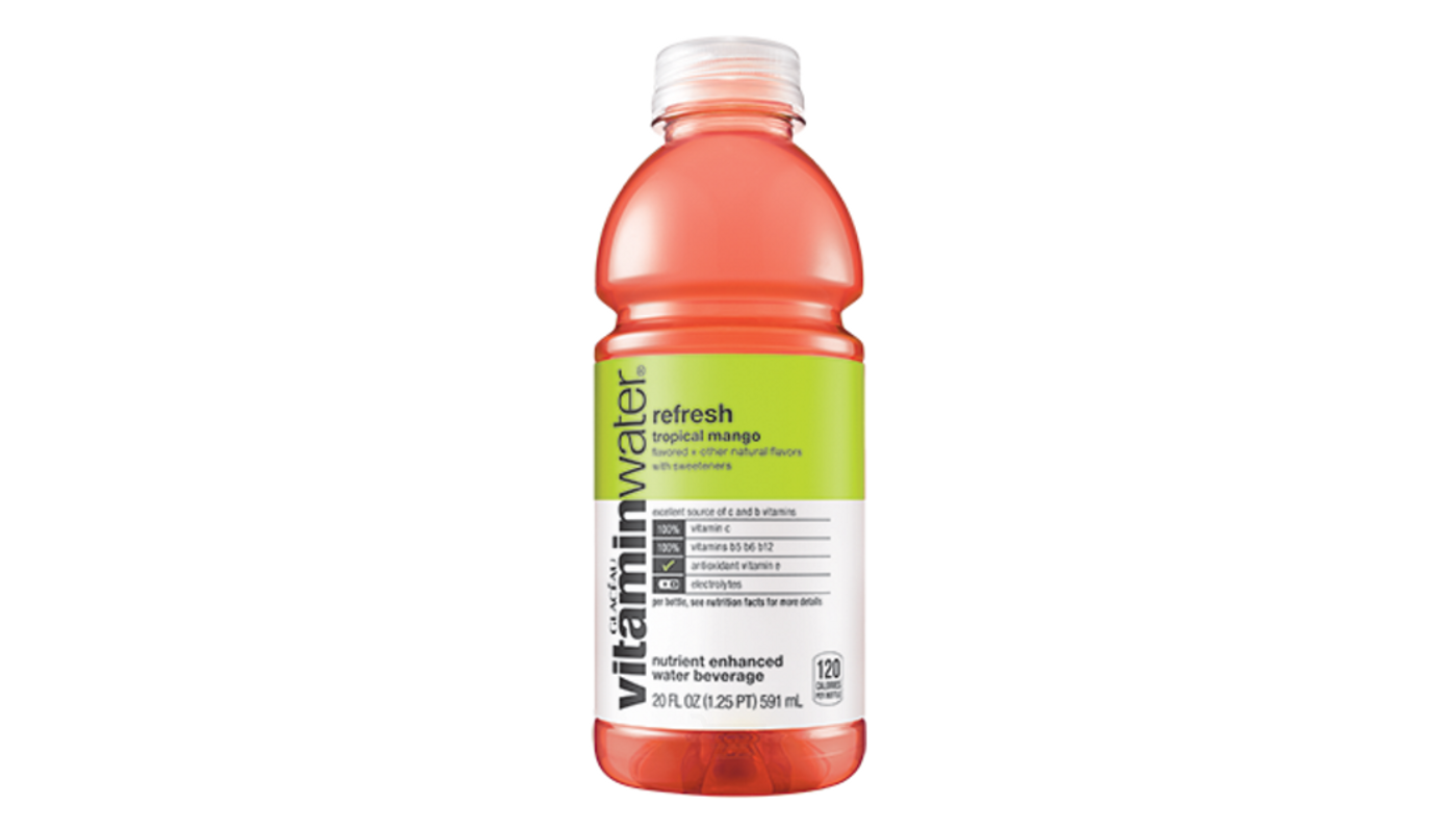 Order Vitamin Water Refresh Tropical Mango 20oz food online from Golden Rule Liquor store, West Hollywood on bringmethat.com
