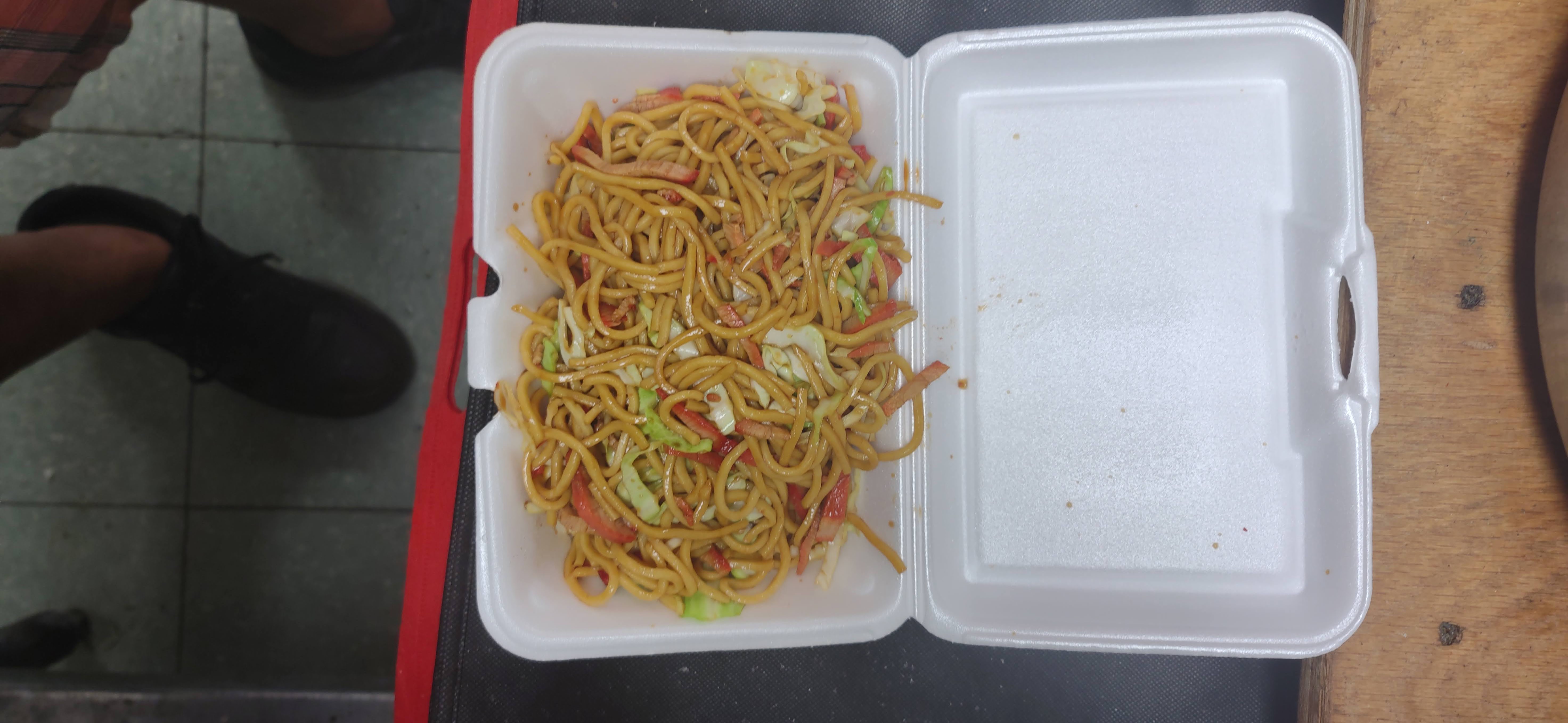 Order 71. Roast Pork Lo Mein  food online from China Wok store, Lima on bringmethat.com