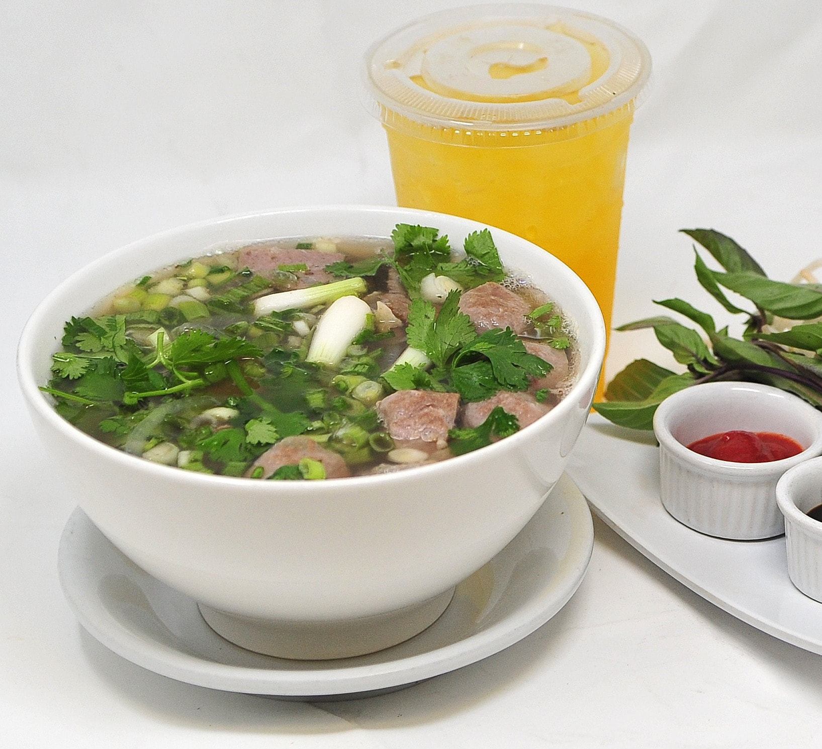 Order Meatball Pho food online from Cafe N Te store, Fountain Valley on bringmethat.com