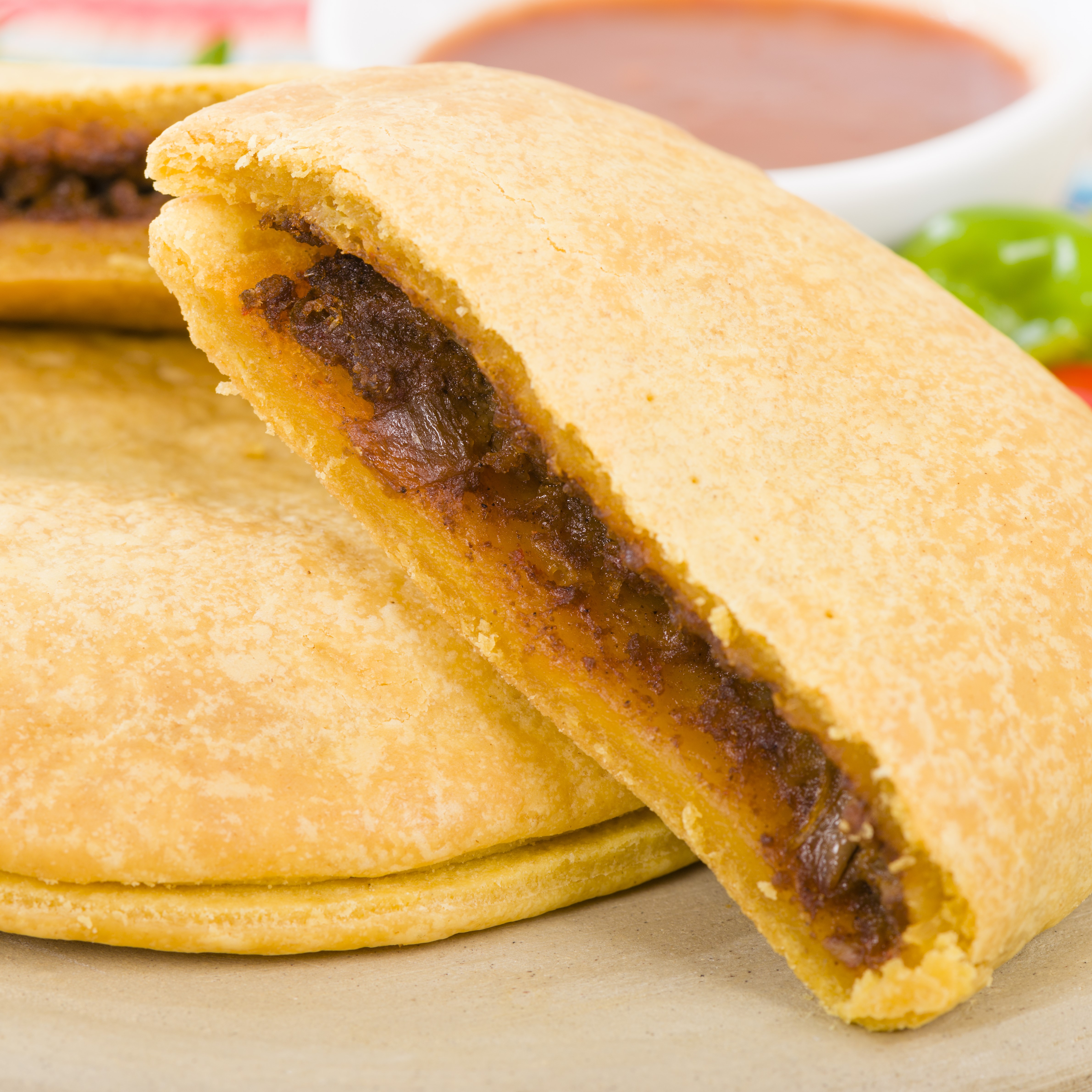 Order Jamaican Beef Patty food online from West Bank Gourmet Deli store, New York on bringmethat.com