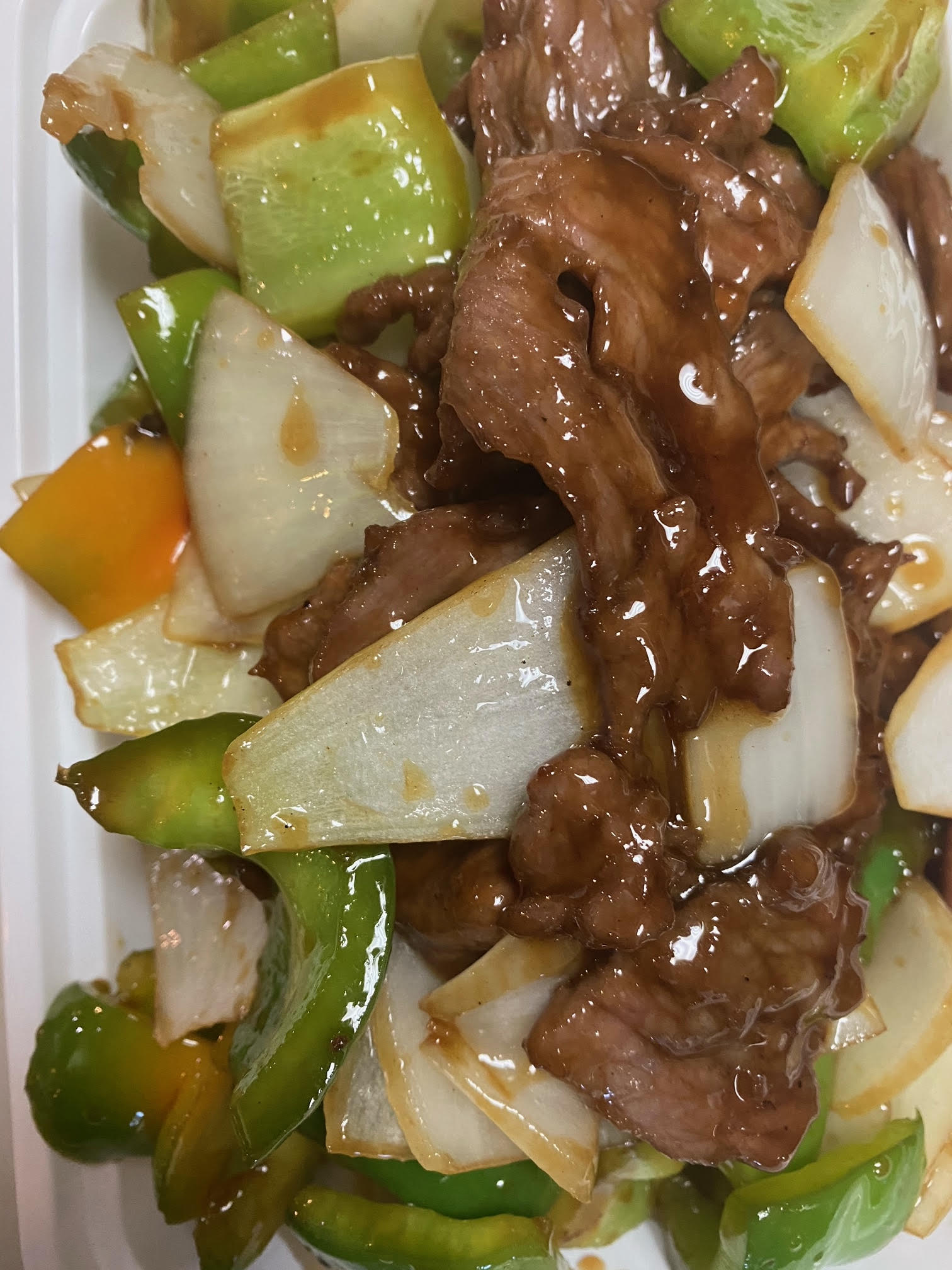 Order 51. Pepper Steak with Onion food online from Double Dragon store, Rio Rancho on bringmethat.com