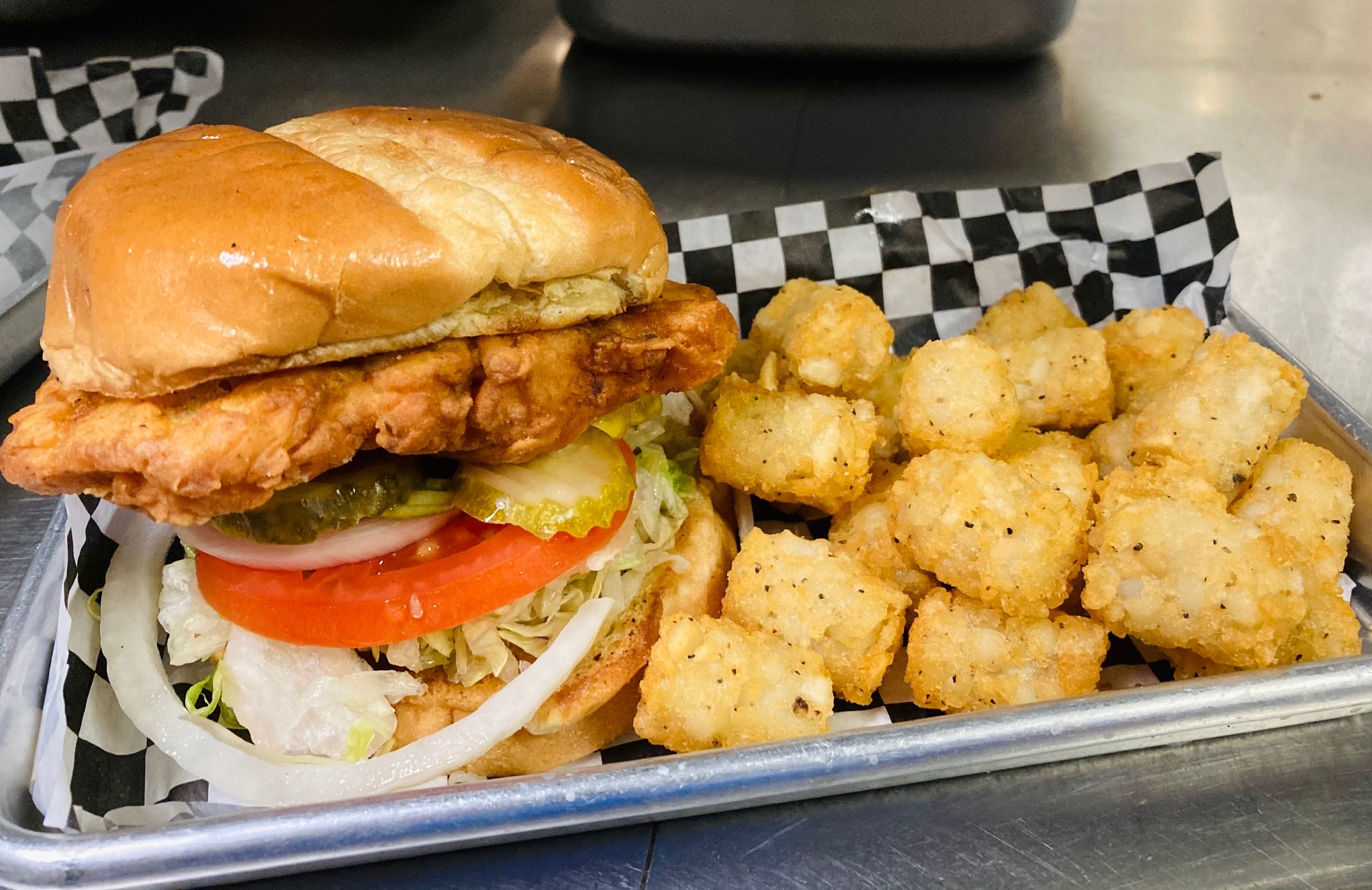 Order Chicken Sandwich food online from Saints Pub + Patio store, Independence on bringmethat.com