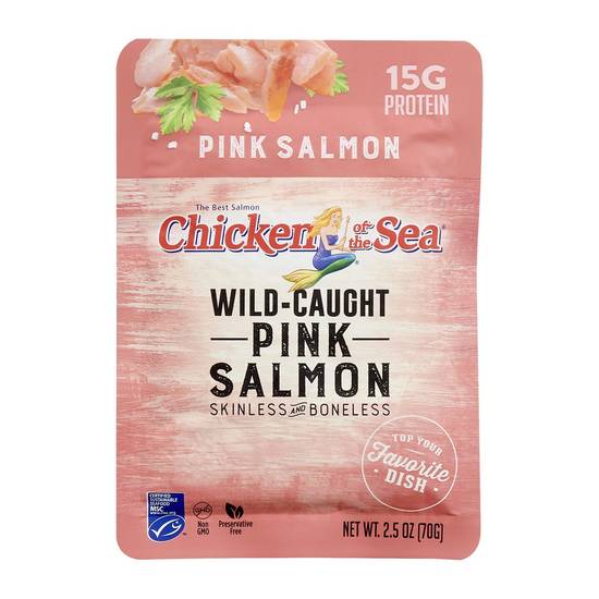 Order Chicken of the Sea Pink Salmon Pouch 2oz food online from Sheetz -1500 Julian R Allsbrook Hwy store, Roanoke Rapids on bringmethat.com