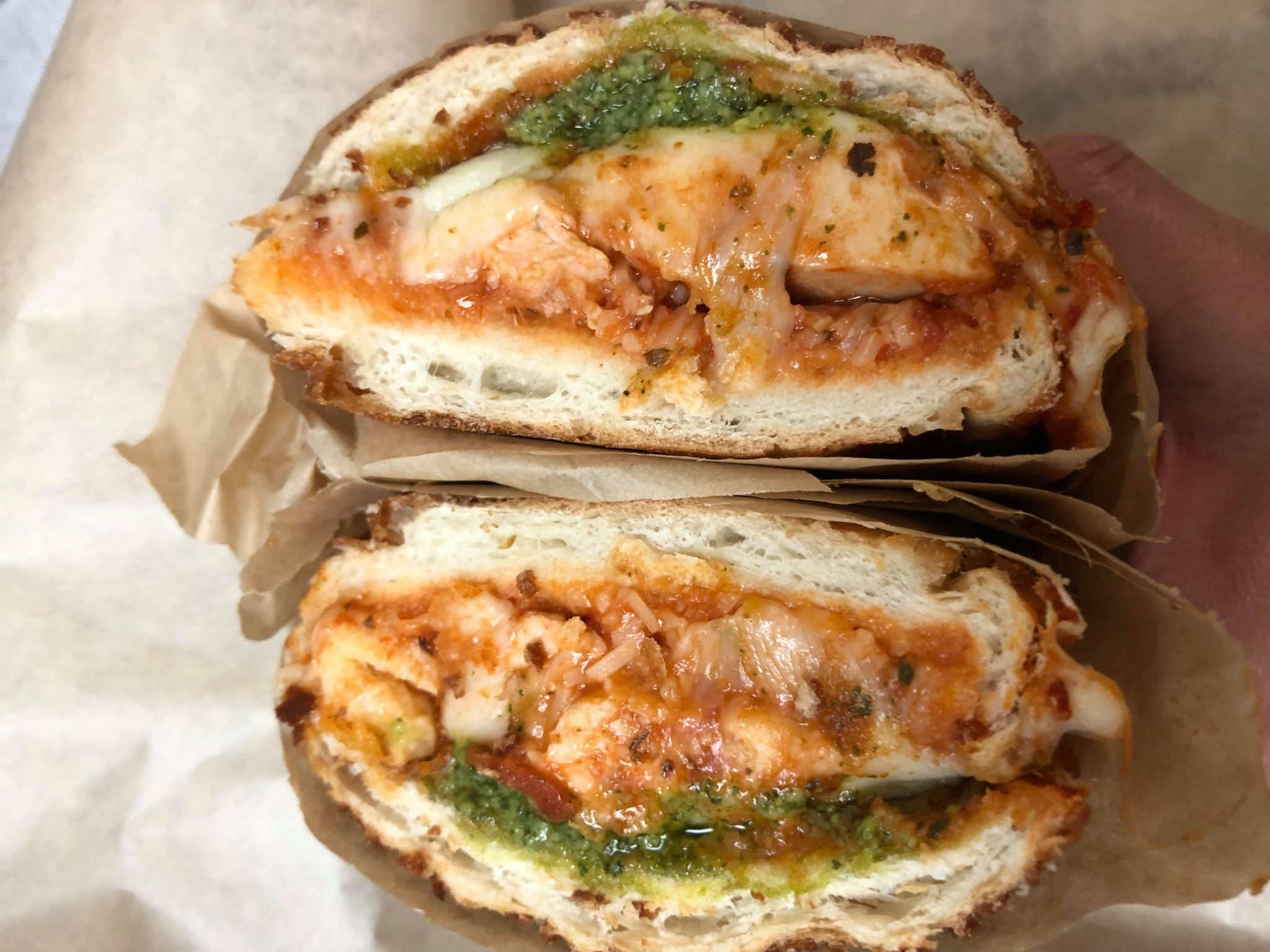 Order Chicken Parmesan Sandwich food online from La Matcha Cafe store, Burlingame on bringmethat.com