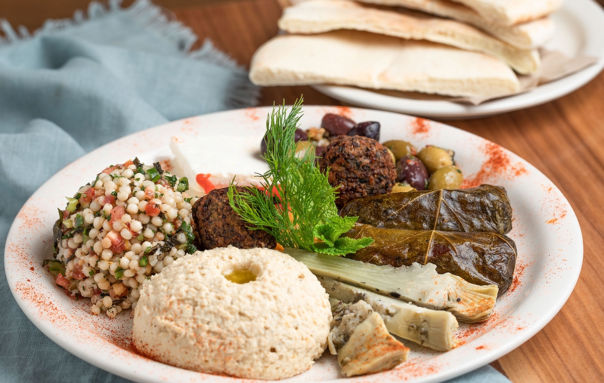 Order The Mediterranean Platter food online from Urth Caffe store, Los Angeles on bringmethat.com