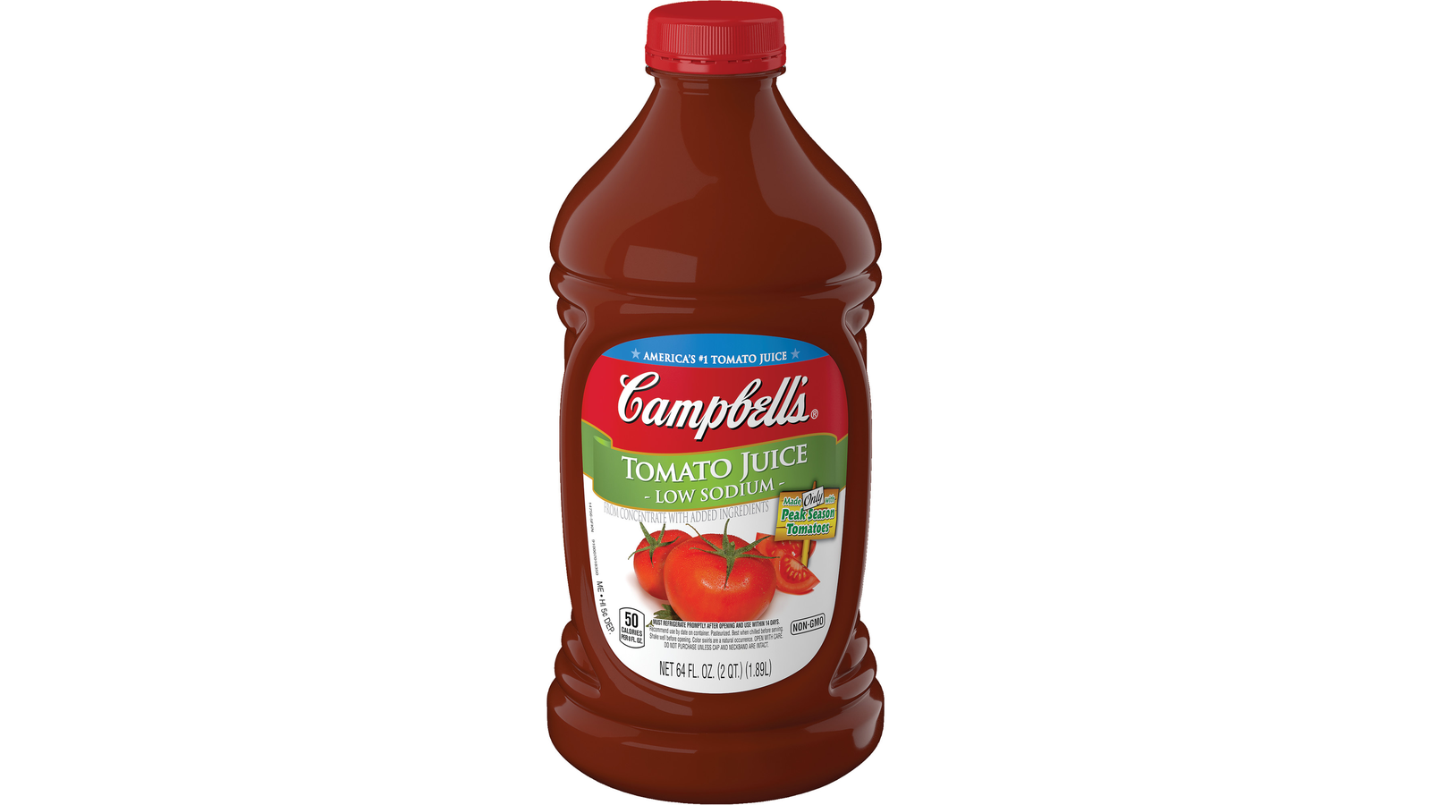 Order Campbell'S Low Sodium Tomato Juice, 64 Oz. food online from Lula Convenience Store store, Evesham on bringmethat.com
