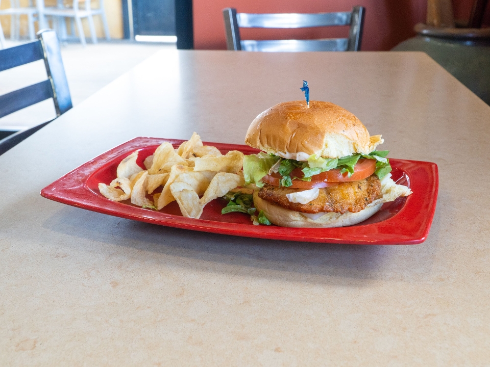 Order Chili Lime Tilapia Sandwich food online from Fire Island Grill store, Simi Valley on bringmethat.com