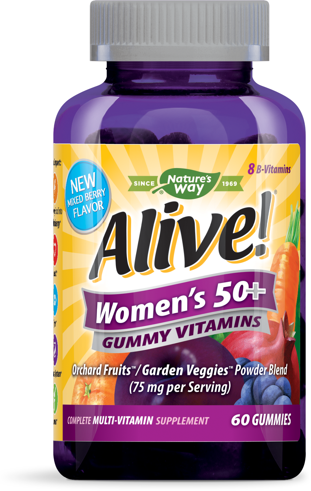 Order Alive Women's 50+ Multivitamin Gummies, Power Blend - 60 ct food online from Rite Aid store, READING on bringmethat.com