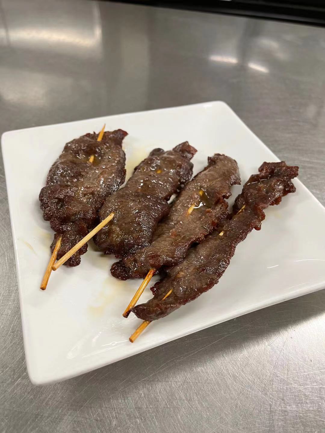 Order Teriyaki Beef Stick牛肉串 food online from Cathay House store, Waco on bringmethat.com