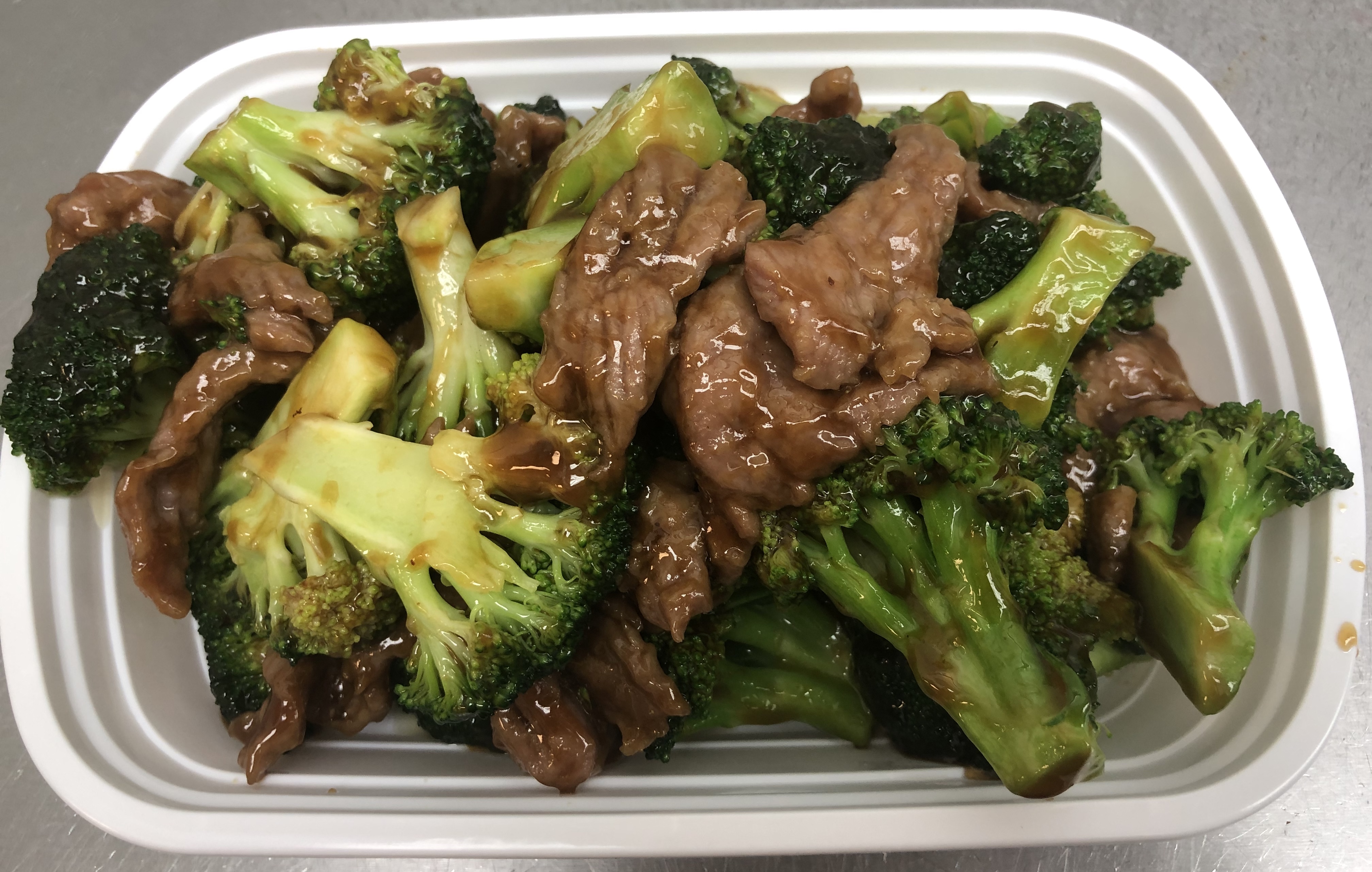 Order #60. Beef with Broccoli food online from China Panda Restaurant store, Yukon on bringmethat.com