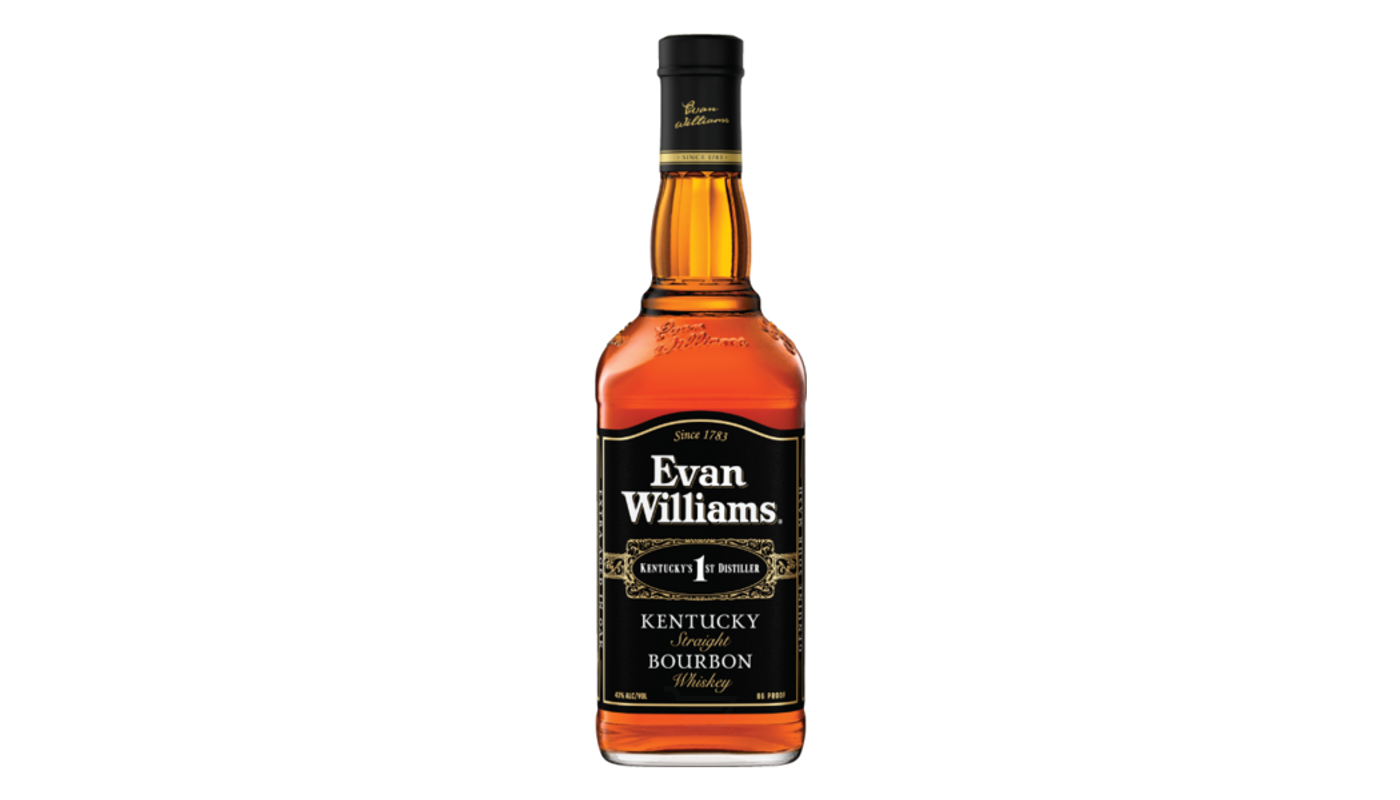 Order Evan Williams Kentucky Straight Bourbon Whiskey 750mL food online from Circus Liquor store, Santa Clarita on bringmethat.com