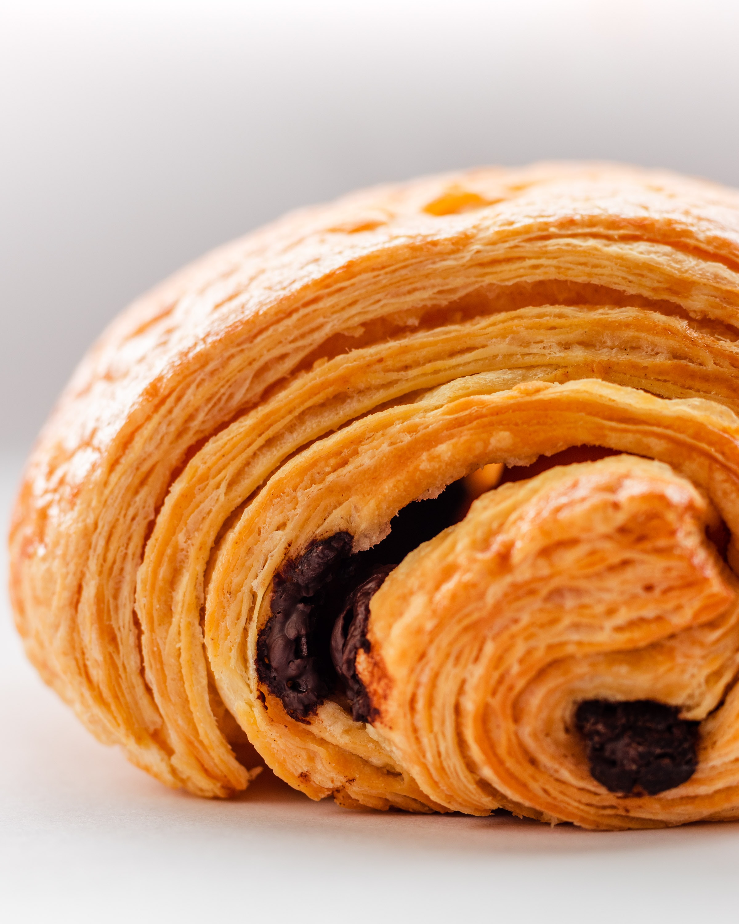 Order Chocolate Croissant food online from La Boulangerie store, Chicago on bringmethat.com