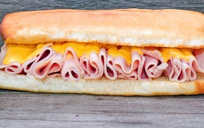 Order Ham and Cheese Sub food online from Via Sofia store, Cedar Rapids on bringmethat.com