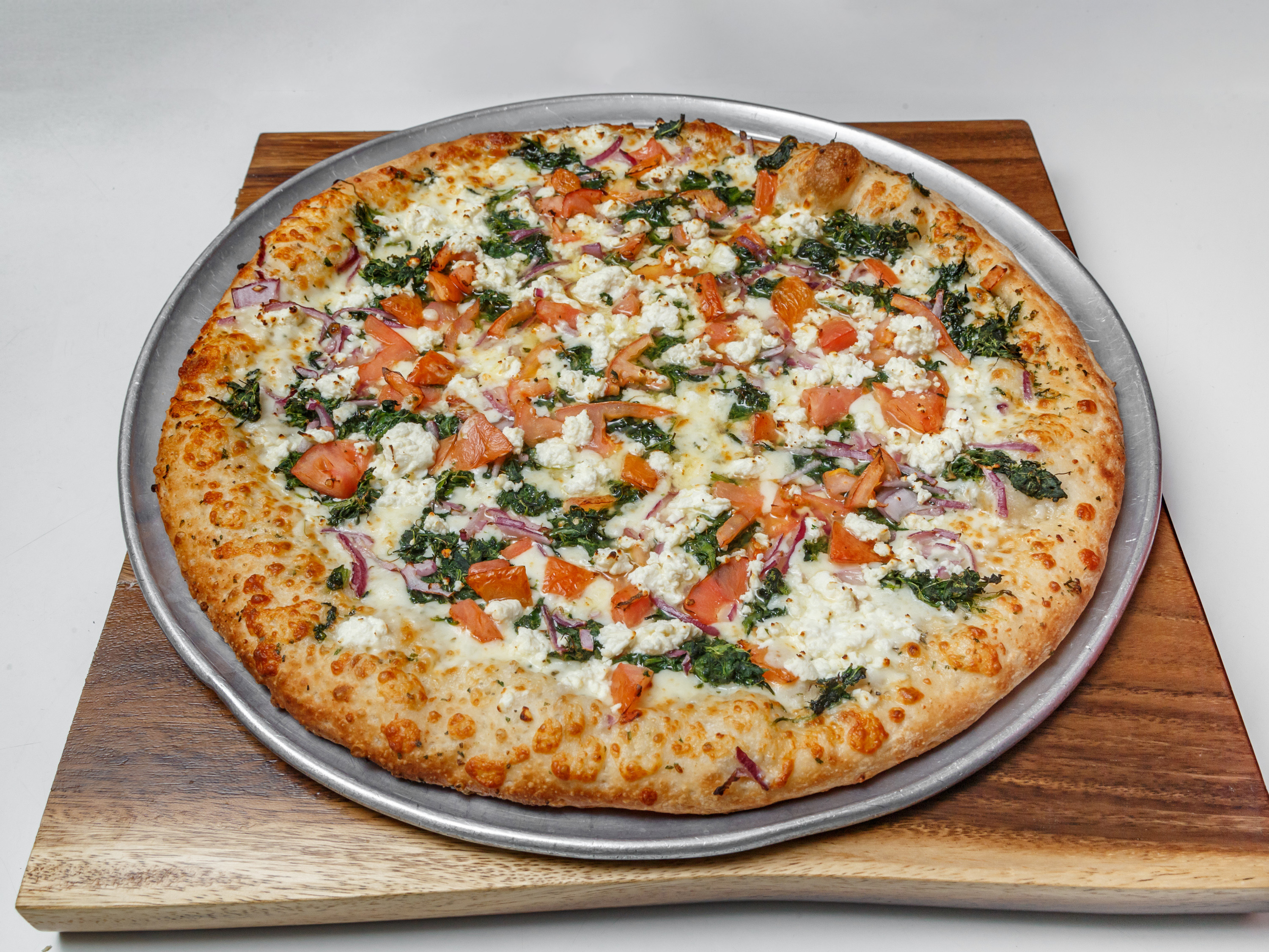 Order Spinach and Feta Pizza food online from Pizza Perfectta store, Pittsburgh on bringmethat.com