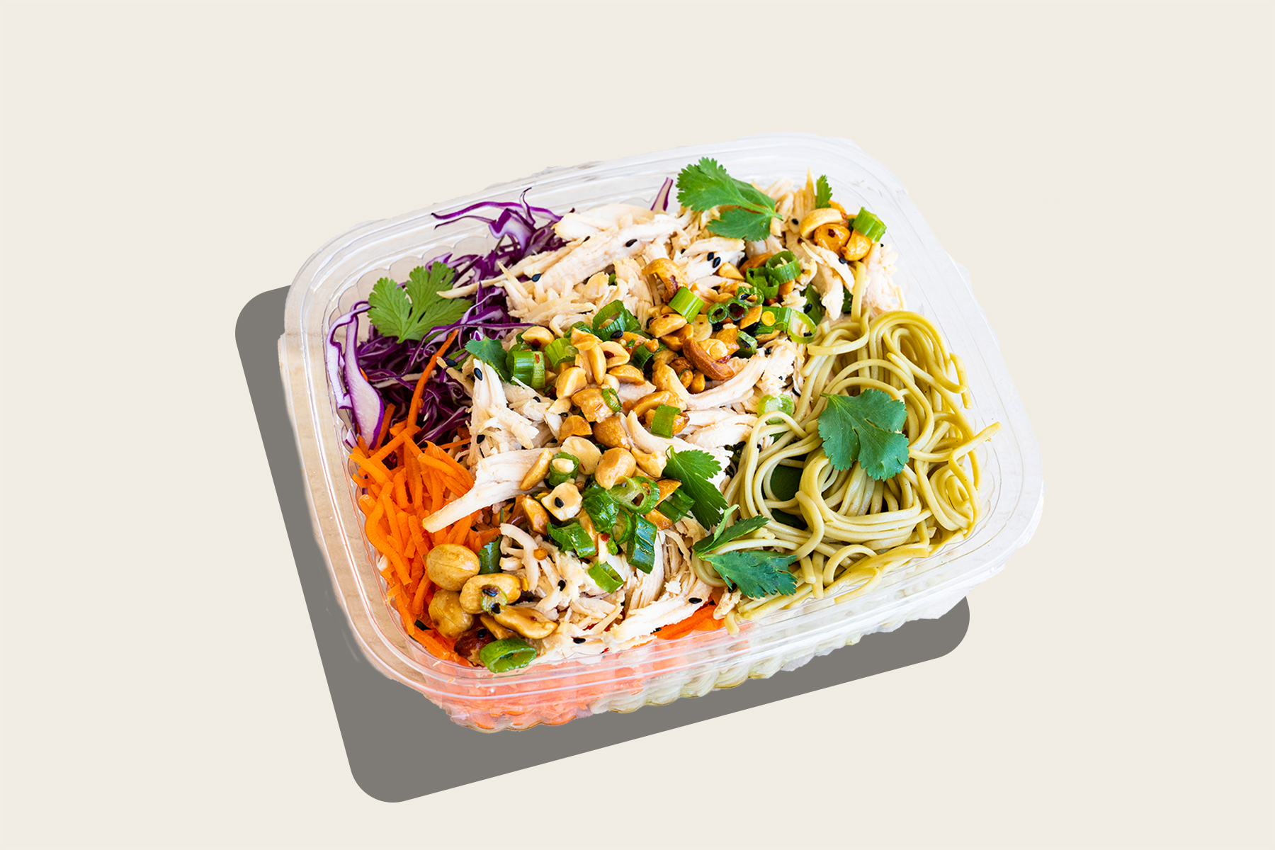 Order Green Tea Soba Noodle Salad with Sesame Chicken food online from Proper Food store, New York on bringmethat.com