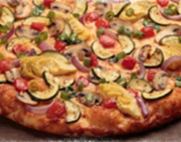 Order Gourmet Veggie Pizza food online from Round Table Pizza #407 store, Concord on bringmethat.com