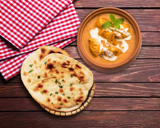 Order Creamy Butter Chicken & Naan Bread  food online from Bowl-O-India store, Marietta on bringmethat.com