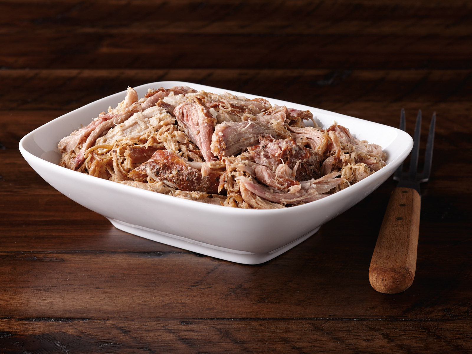 Order Pulled Pork - Served Hot food online from Hy-Vee Mealtime store, Mankato on bringmethat.com