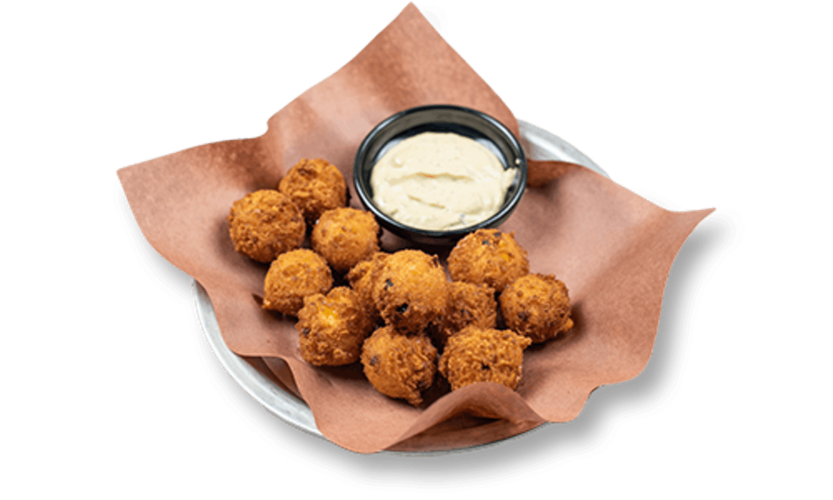 Order Hush Puppies Appetizer food online from Famous Daves Legendary Pit Bar-B-Que store, Chandler on bringmethat.com
