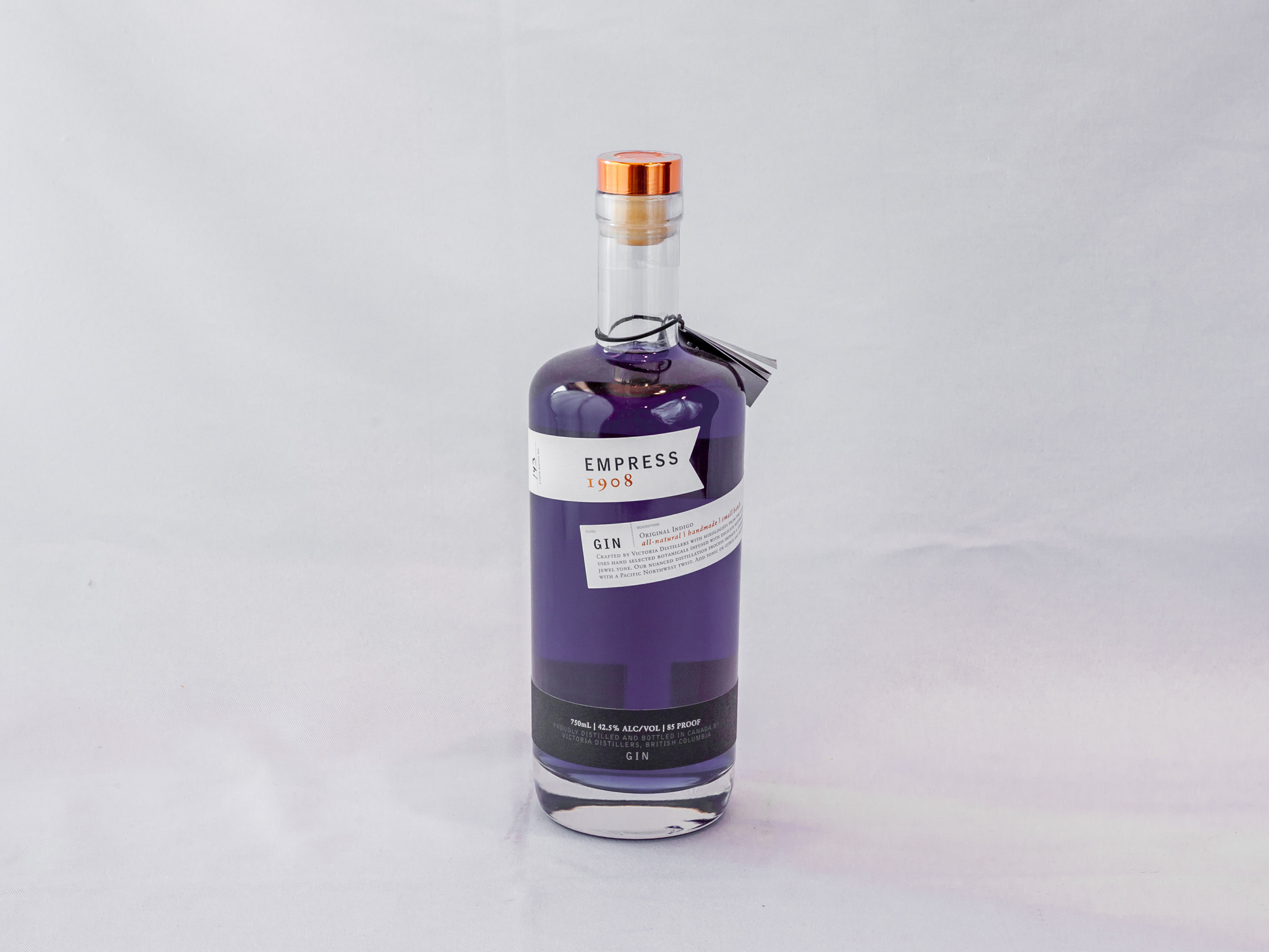 Order Empress 1908 Indigo, 750 ml Gin food online from Galleria liqueurs (old town) store, Chicago on bringmethat.com