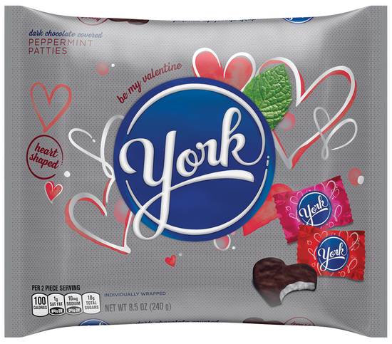 Order York Peppermint Pattie Miniature Hearts - 8.5 oz food online from Rite Aid store, EDEN on bringmethat.com