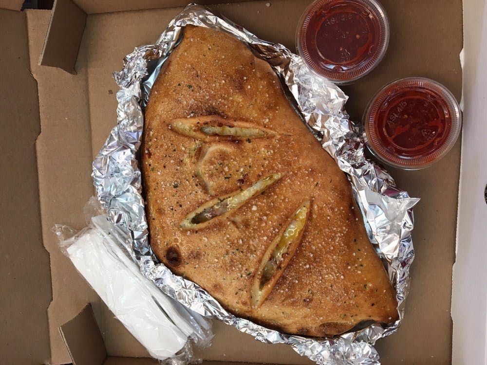 Order Chicken Stromboli - Small 10'' food online from La Felice Pizza store, Pittsburgh on bringmethat.com