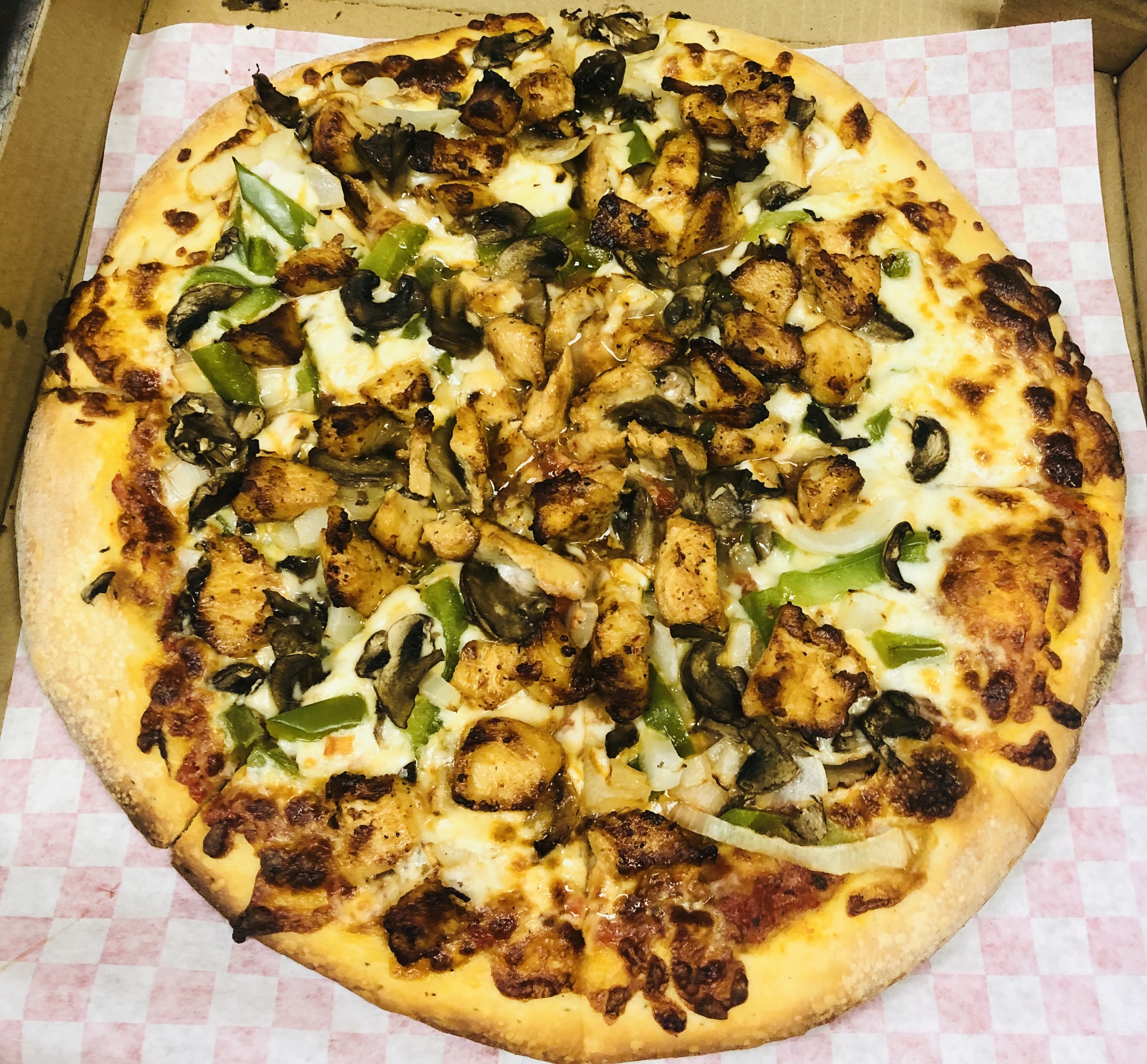 Order Chicken Pizza food online from Sherman Way Grill & Pizza store, North Hollywood on bringmethat.com