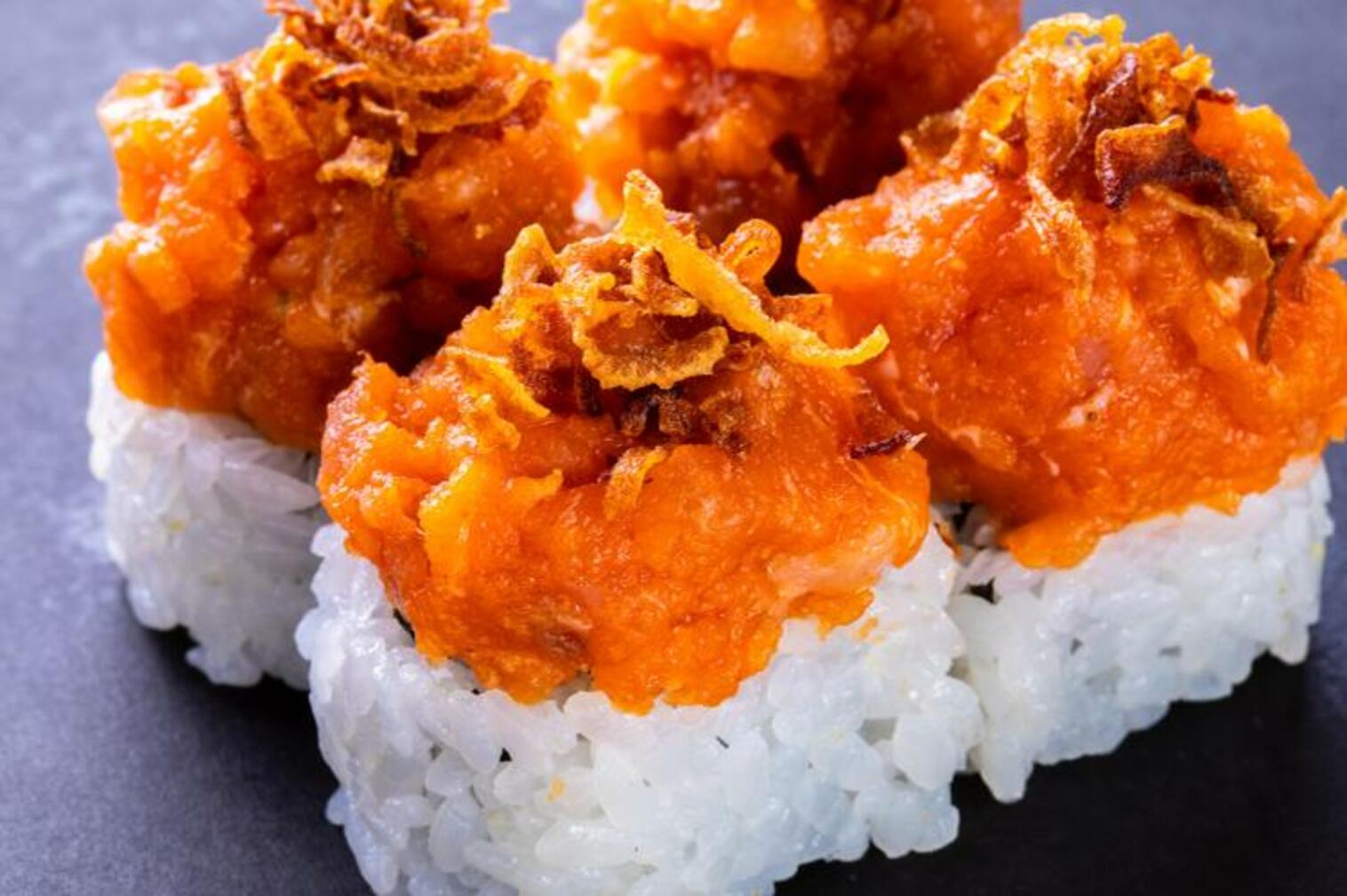 Order (f050) Spicy Albacore Roll food online from Sushi Stop store, Los Angeles on bringmethat.com