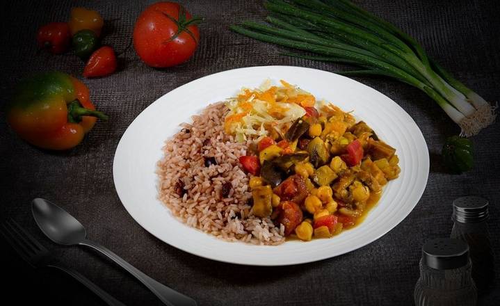 Order Curried Vegetables Dinner food online from Negril store, Bowie on bringmethat.com