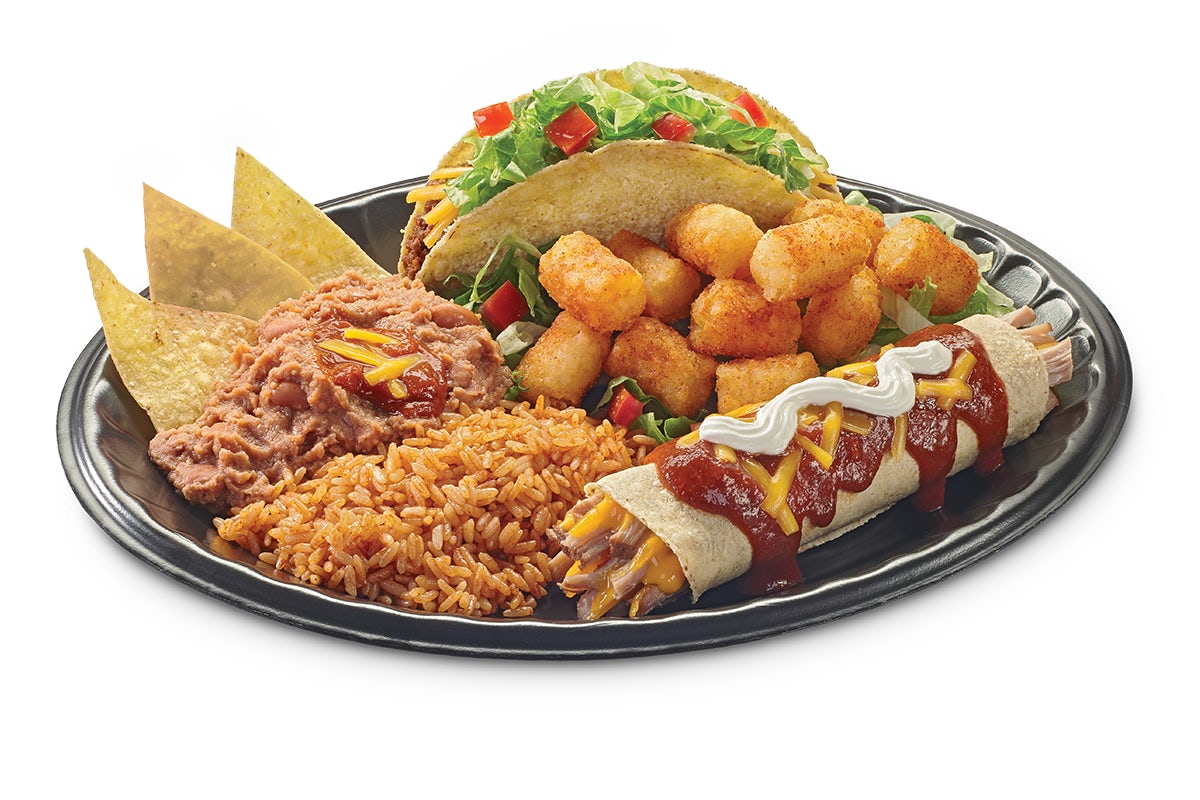 Order Enchilada Platter Meal food online from Taco Time store, North Ogden on bringmethat.com