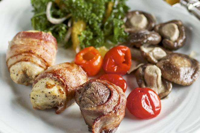 Order Choose any Two Meats (10oz.) and Two Sides food online from Fogo de Chao store, White Plains on bringmethat.com