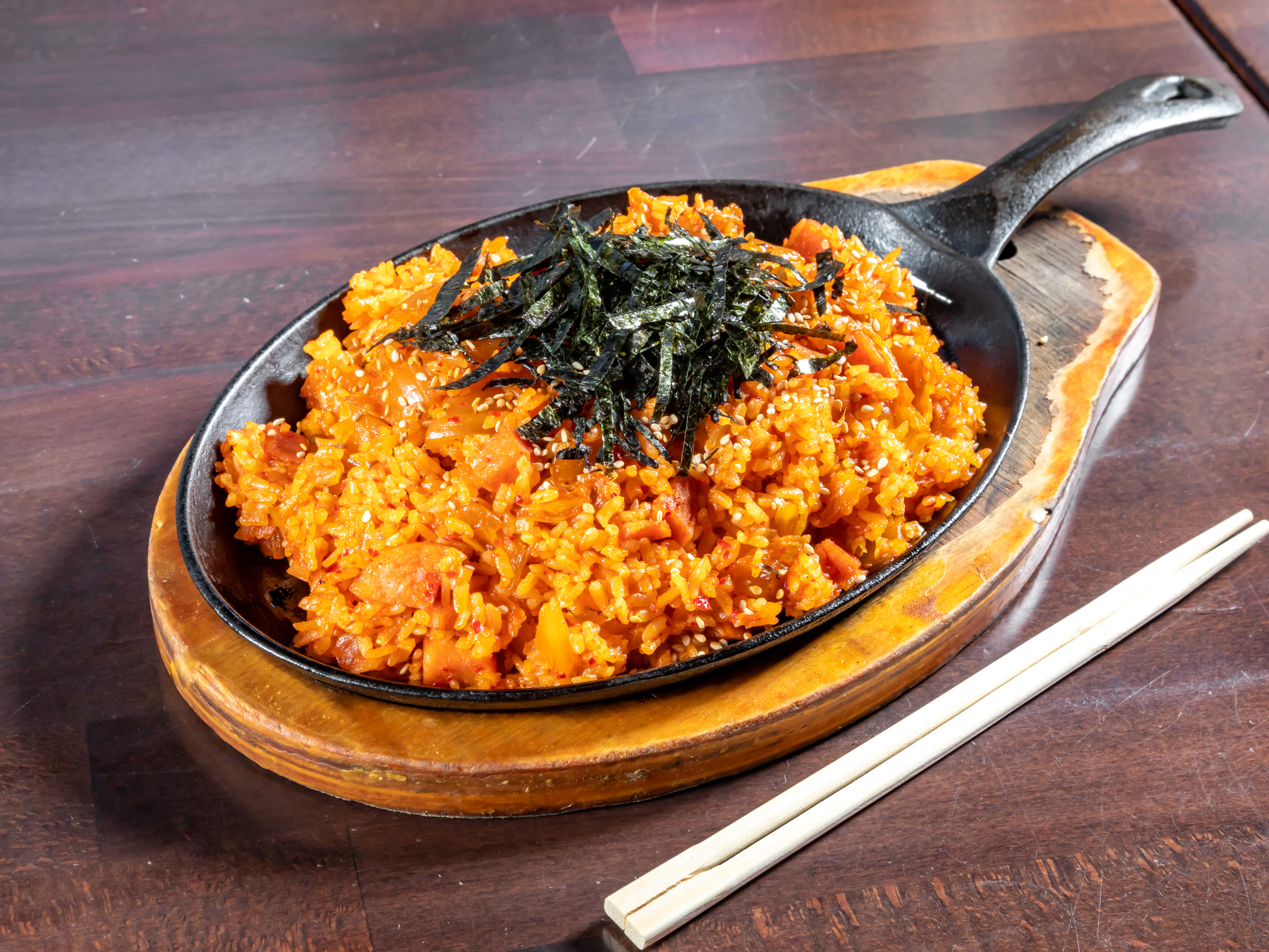 Order Kimchi and Spam Fried Rice food online from Chan Chan Food House store, Irvine on bringmethat.com