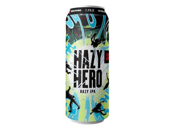 Order Hazy Hero IPA - 19.2oz Can food online from Rayan Discount Liquors store, CHICAGO on bringmethat.com