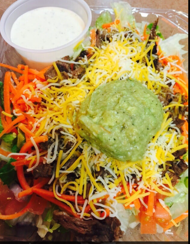 Order Carne Asada Salad food online from Cal Eats Fresh Mexican Grill store, Newark on bringmethat.com
