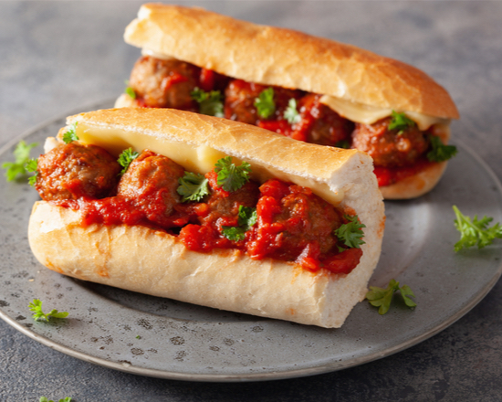 Order The Meatball Marinara Sub food online from The Meatball Kitchen store, Suisun City on bringmethat.com
