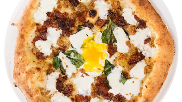 Order Egg N Bacon food online from MidiCi The Neapolitan Pizza Company store, Orem on bringmethat.com