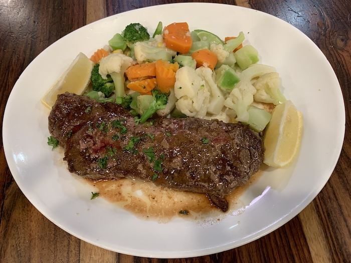 Order NY Strip Steak food online from Silver Spoon Diner store, Queens on bringmethat.com