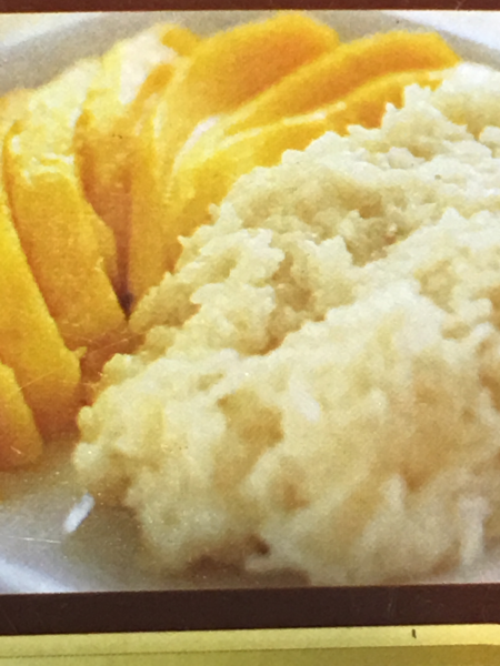 Order Sweet Sticky Rice with Mango food online from Thai Way store, Santa Ana on bringmethat.com