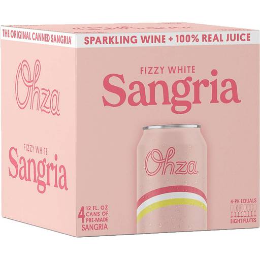 Order Ohza Sangria Fizzy White (4PK 12 OZ) 144125 food online from Bevmo! store, Chino on bringmethat.com