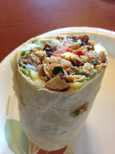 Order Vegetarian Burrito food online from La Mordida store, Pleasant Hill on bringmethat.com