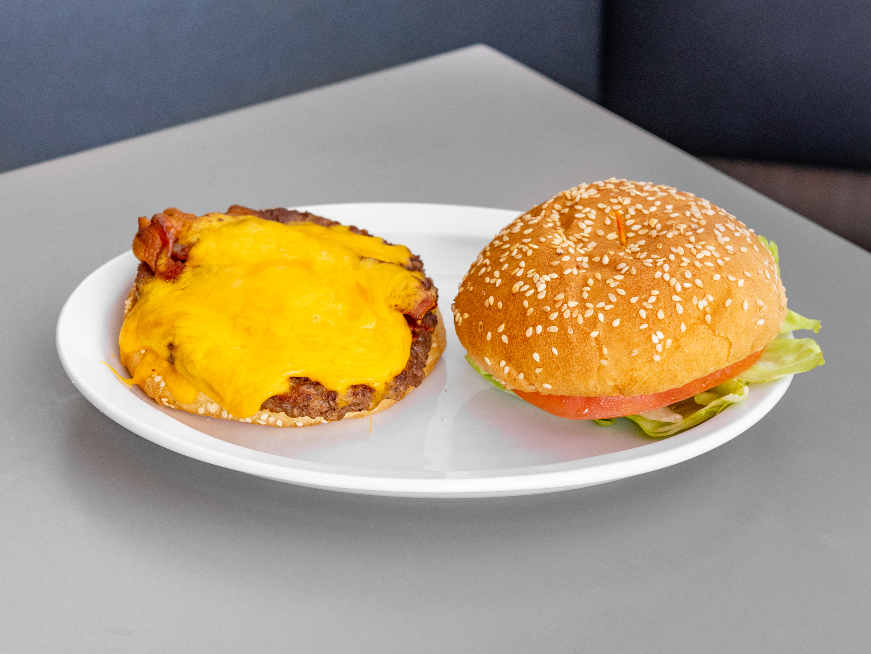 Order Bacon Cheddar Burger food online from Leo Coney Island On Tap (122 Oakes St Sw store, Grand Rapids on bringmethat.com