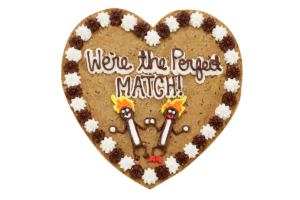 Order We're the Perfect Match Cookie Cake food online from American Deli on Broad St. store, Athens on bringmethat.com