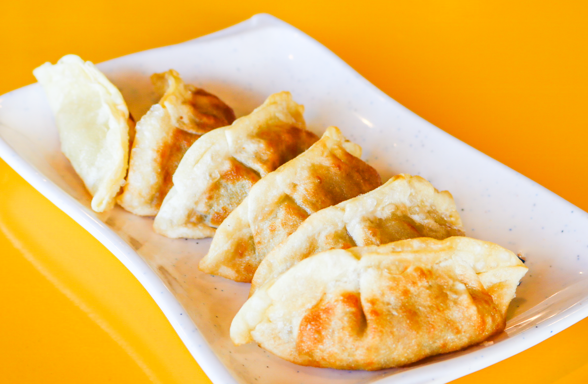 Order Pot-Stickers 6 Piece food online from Bumblebees Kbbq store, Provo on bringmethat.com
